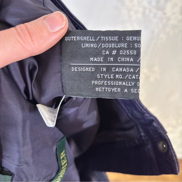 Vintage Danier Purple Leather Pants Biker High Rise Size Small 28 - Picture 11 of 11